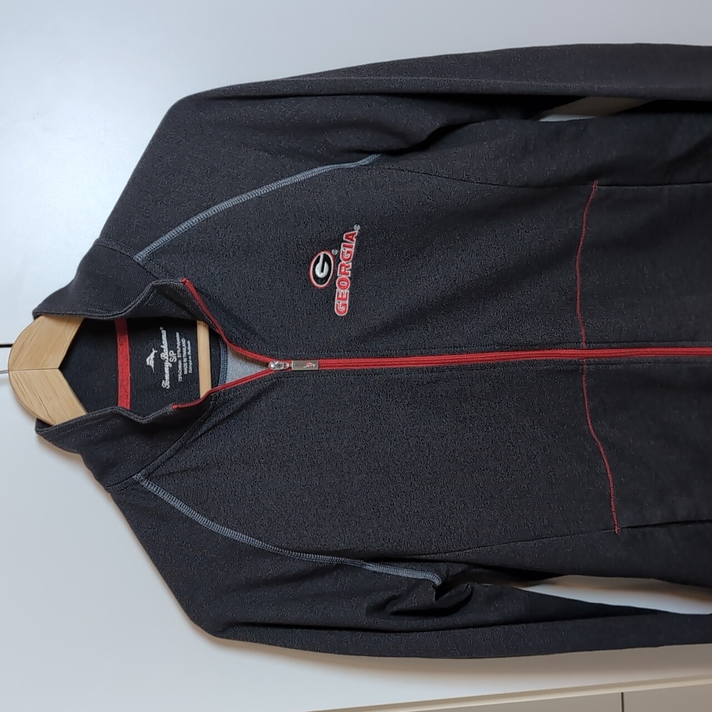 Tommy Bahama Georgia Bulldogs Zip Sweater Gray Men's S